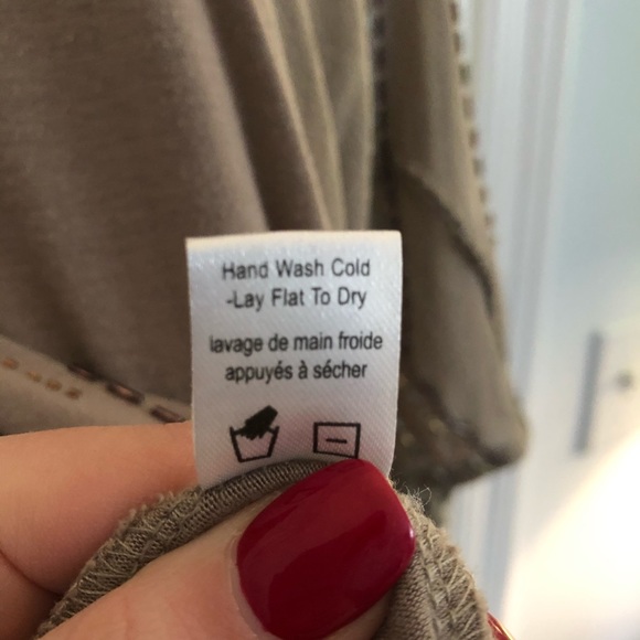 Anthropologie 1.9 tan sequin top - Picture 7 of 7